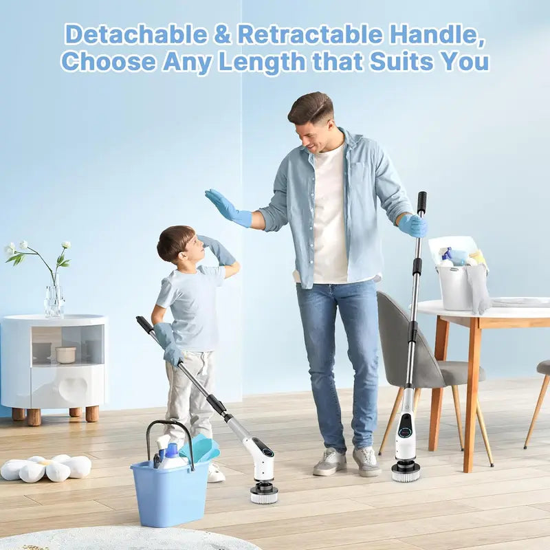 Get trendy with Dovety Electric Spin Scrubber With 4 Replaceable Heads - Cleaning Tools available at Hot Trends Online. Shop Now!