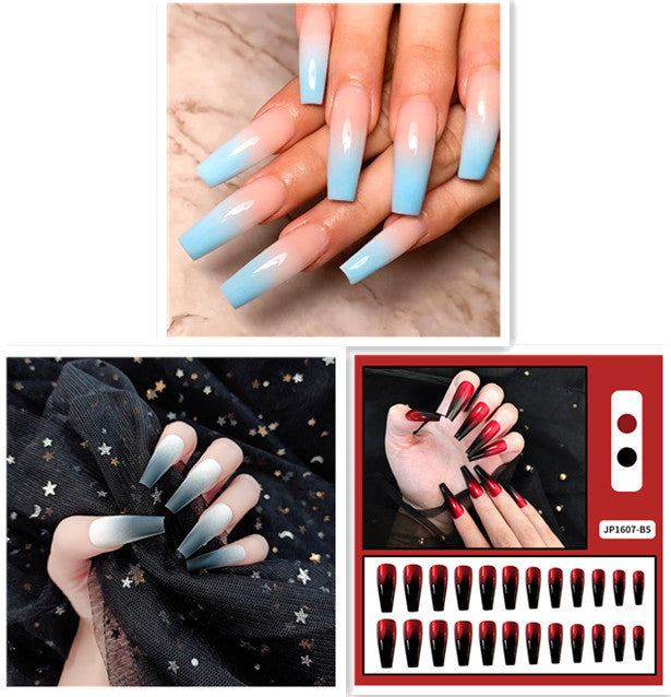 Get trendy with Long Multi-design Ballerina Press-on Nails - Nails available at Hot Trends Online. Shop Now!