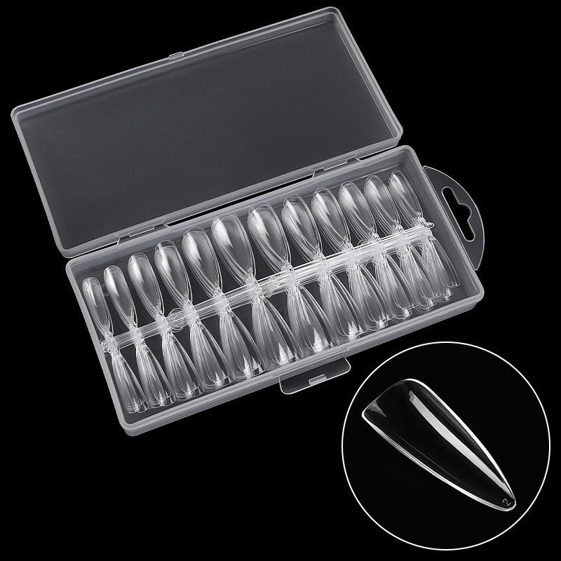 Get trendy with Transparent Ballerina Nail Tips - Nails available at Hot Trends Online. Shop Now!