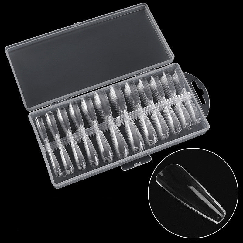 Get trendy with Transparent Ballerina Nail Tips - Nails available at Hot Trends Online. Shop Now!