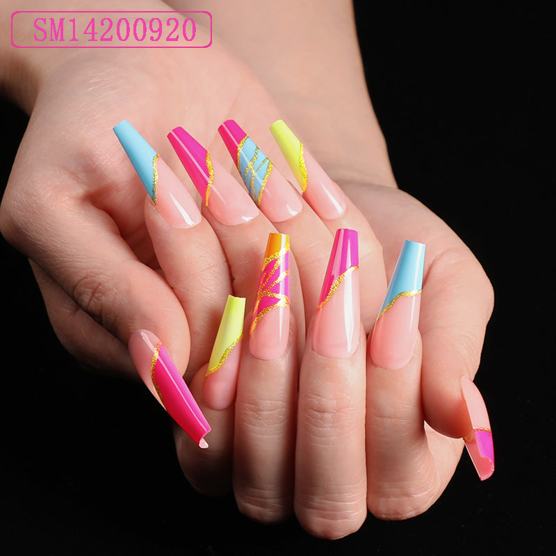 Get trendy with Multi-design Ballerina and Coffin Press-on Nails - Nails available at Hot Trends Online. Shop Now!