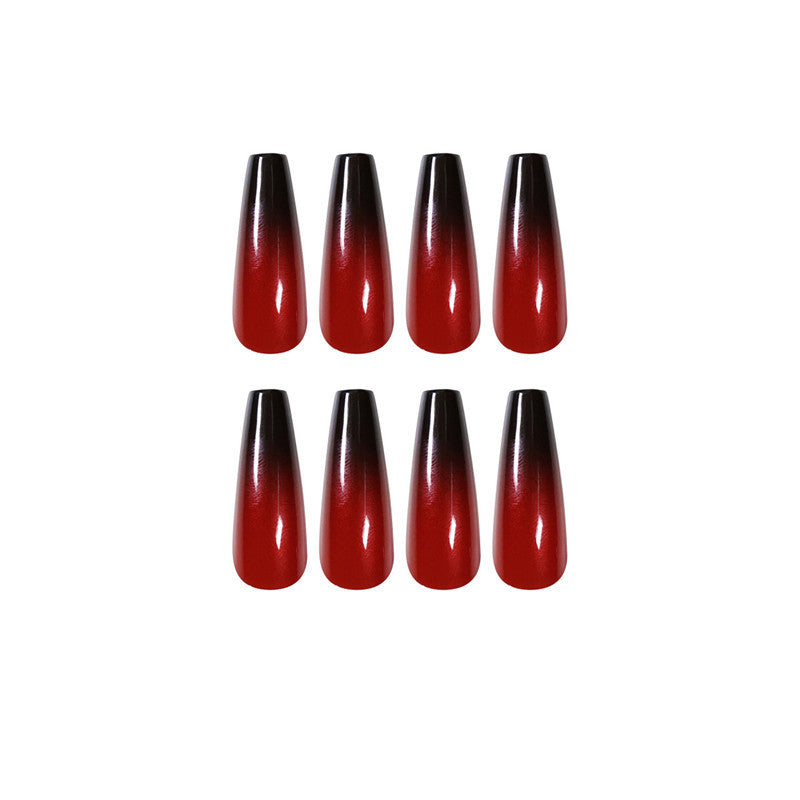 Get trendy with Red And Black Gradient Long Ballerina Press-on Nails - Nails available at Hot Trends Online. Shop Now!
