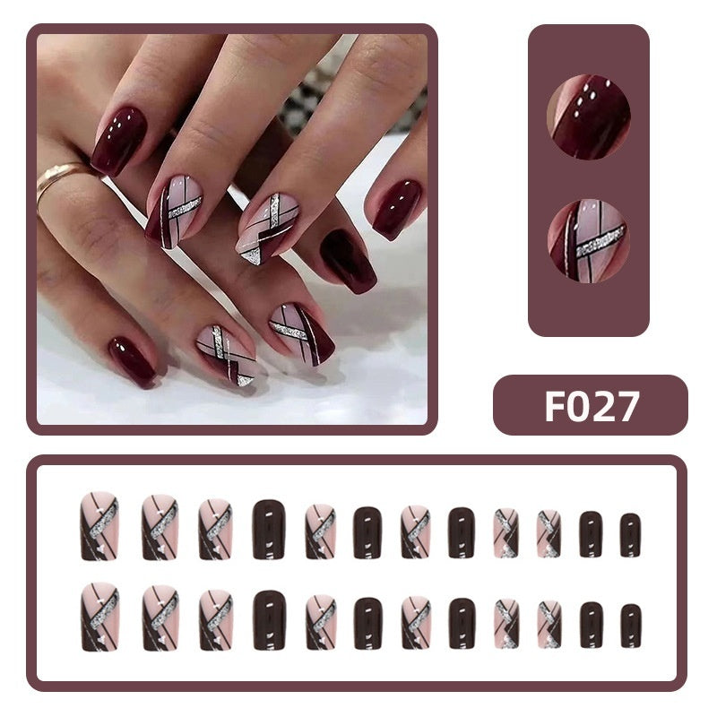 Get trendy with Short Plaid Press-on Nails - Nails available at Hot Trends Online. Shop Now!