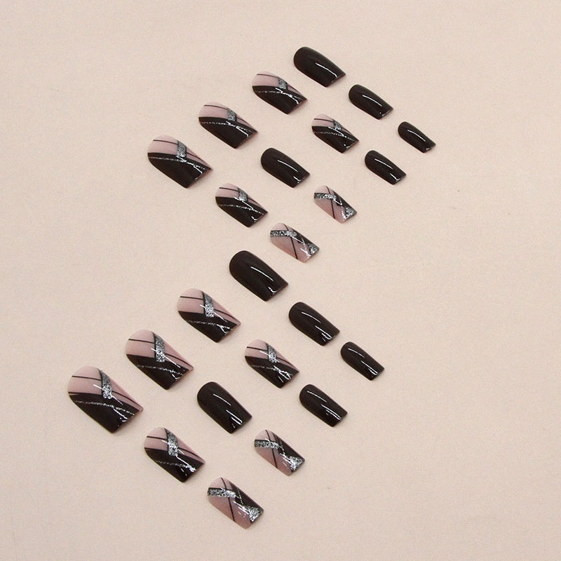 Get trendy with Short Plaid Press-on Nails - Nails available at Hot Trends Online. Shop Now!