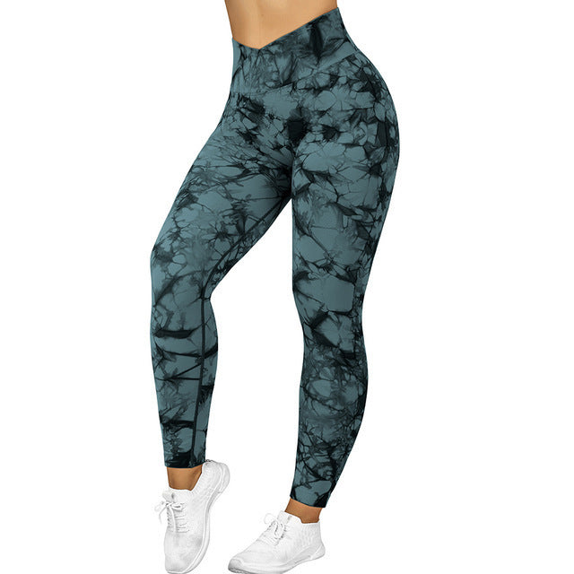 Get trendy with Seamless Tie Dye Yoga Leggings - Leggings available at Hot Trends Online. Shop Now!