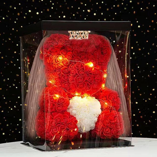Get trendy with Wedding Decoration Rose Bear - Gift available at Hot Trends Online. Shop Now!
