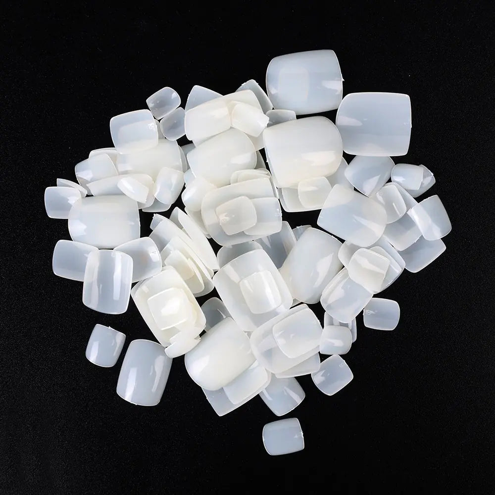 Get trendy with Natural White False Toe Nails - Nails available at Hot Trends Online. Shop Now!