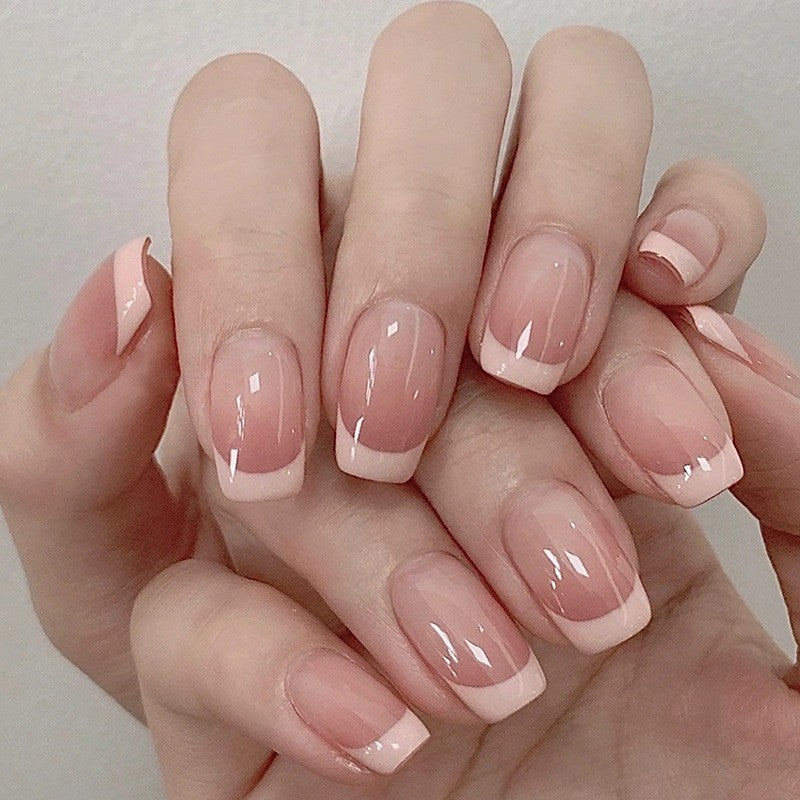 Get trendy with Simple Multi-style French Manicure Press-on Nails - Nails available at Hot Trends Online. Shop Now!
