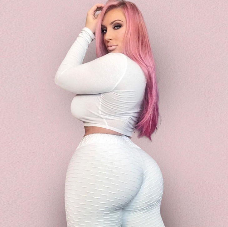 Get trendy with Booty Lifting Anti Cellulite Scrunch Leggings - Leggings available at Hot Trends Online. Shop Now!