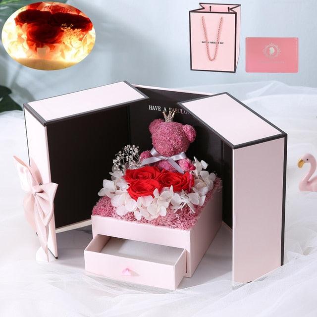 Get trendy with Eternal Rose Flower Gift Box - Roses Divine - Eternal Rose Flower Gift Box available at Hot Trends Online. Shop Now!