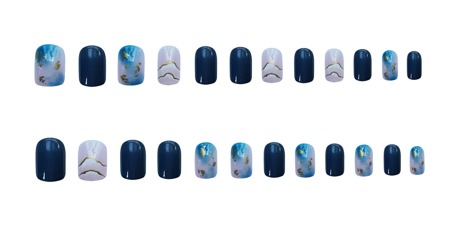 Get trendy with Short Sea Blue Press-on Nails - Nails available at Hot Trends Online. Shop Now!