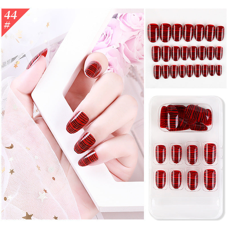 Get trendy with Short Round Multi-designed Press-on Nails - Nails available at Hot Trends Online. Shop Now!