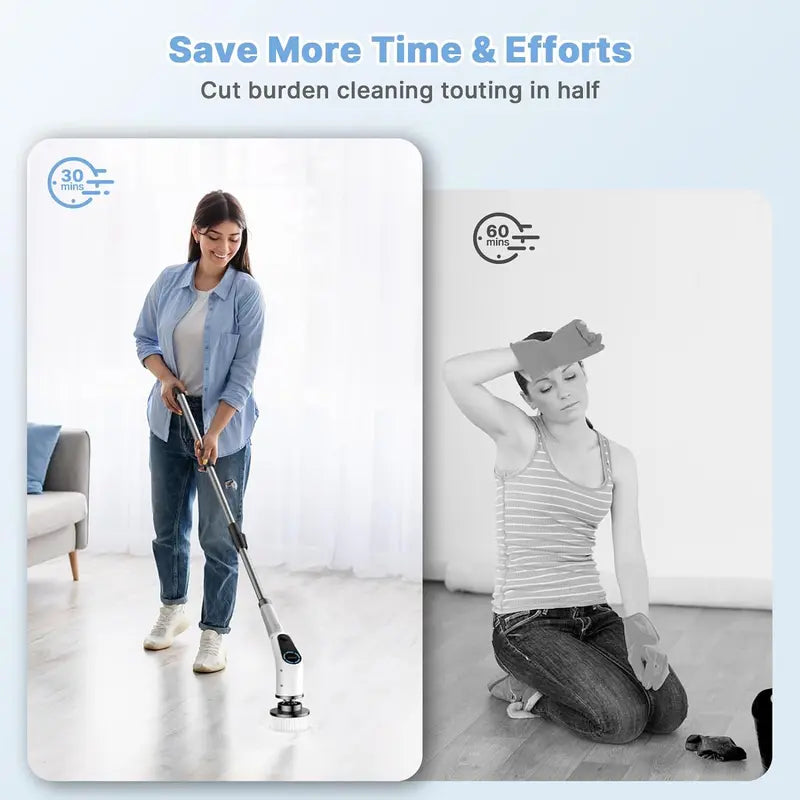 Get trendy with Dovety Electric Spin Scrubber With 4 Replaceable Heads - Cleaning Tools available at Hot Trends Online. Shop Now!