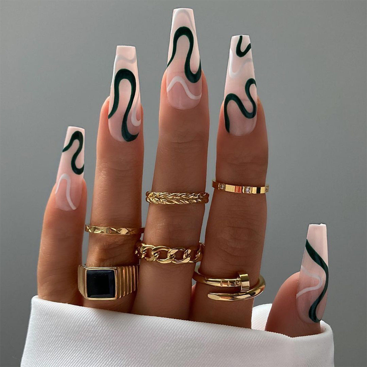 Get trendy with Multi-style Ballerina Press-on Nails - Nails available at Hot Trends Online. Shop Now!