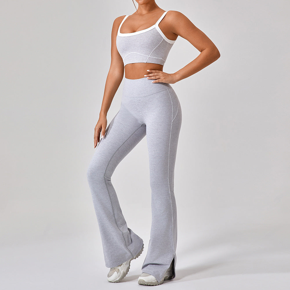 Get trendy with Outdoor Sports Spaghetti Strap Yoga Suit - Clothing available at Hot Trends Online. Shop Now!