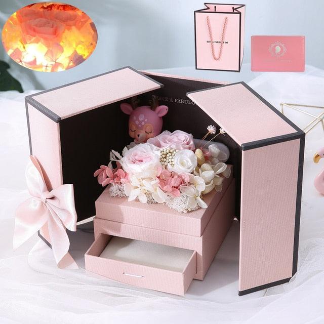 Get trendy with Eternal Rose Flower Gift Box - Roses Divine - Eternal Rose Flower Gift Box available at Hot Trends Online. Shop Now!