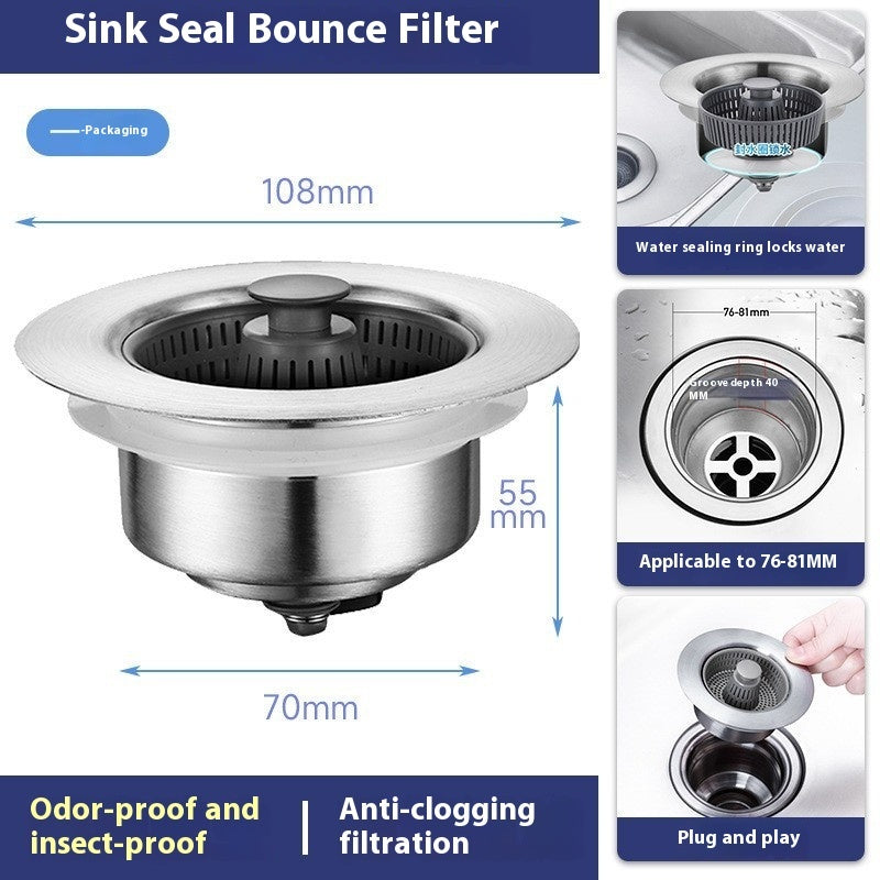 Get trendy with Stainless Steel Kitchen Sink Drain Strainer - Animals & Pet Supplies available at Hot Trends Online. Shop Now!