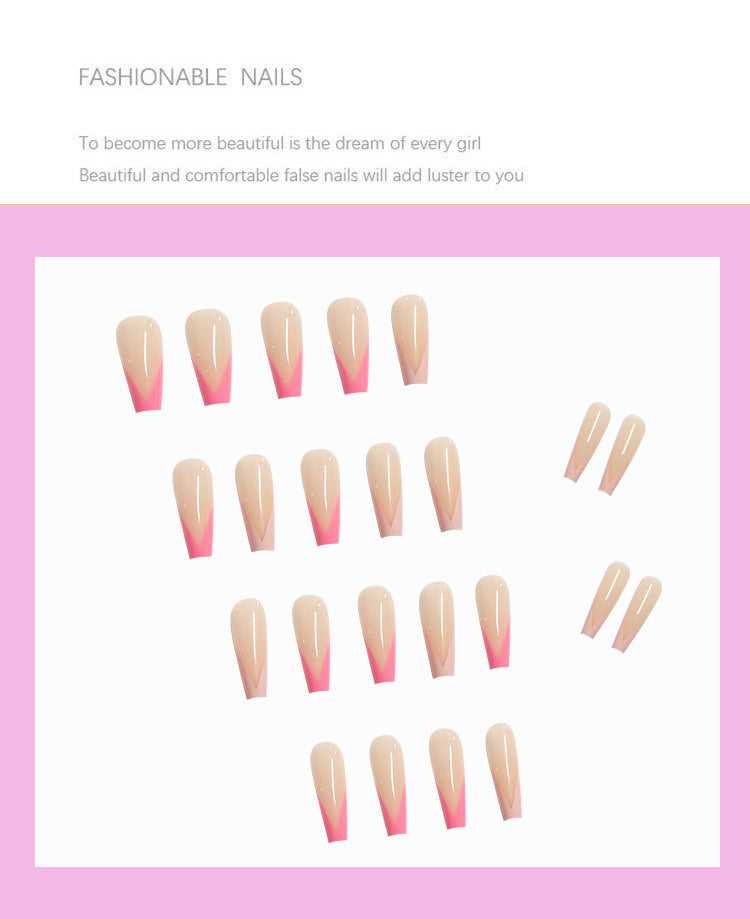 Get trendy with Pink Ballerina French Press-on Nails - Nails available at Hot Trends Online. Shop Now!