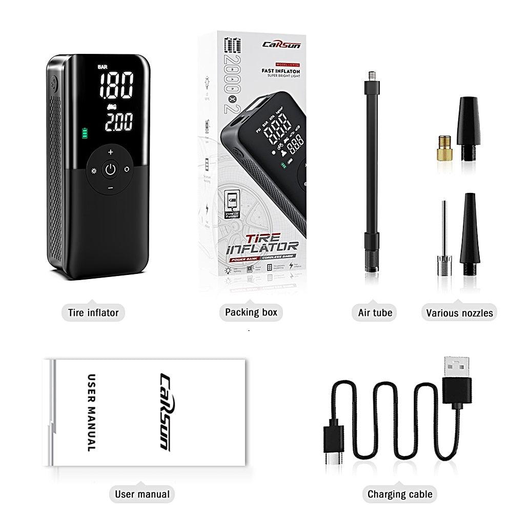 Get trendy with Portable Electric Tire Inflator - Tire Inflator available at Hot Trends Online. Shop Now!
