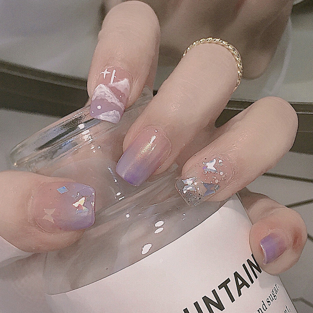 Get trendy with Short Multi-styled Press-on Nails - Nails available at Hot Trends Online. Shop Now!