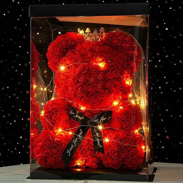 Get trendy with Wedding Decoration Rose Bear - Gift available at Hot Trends Online. Shop Now!