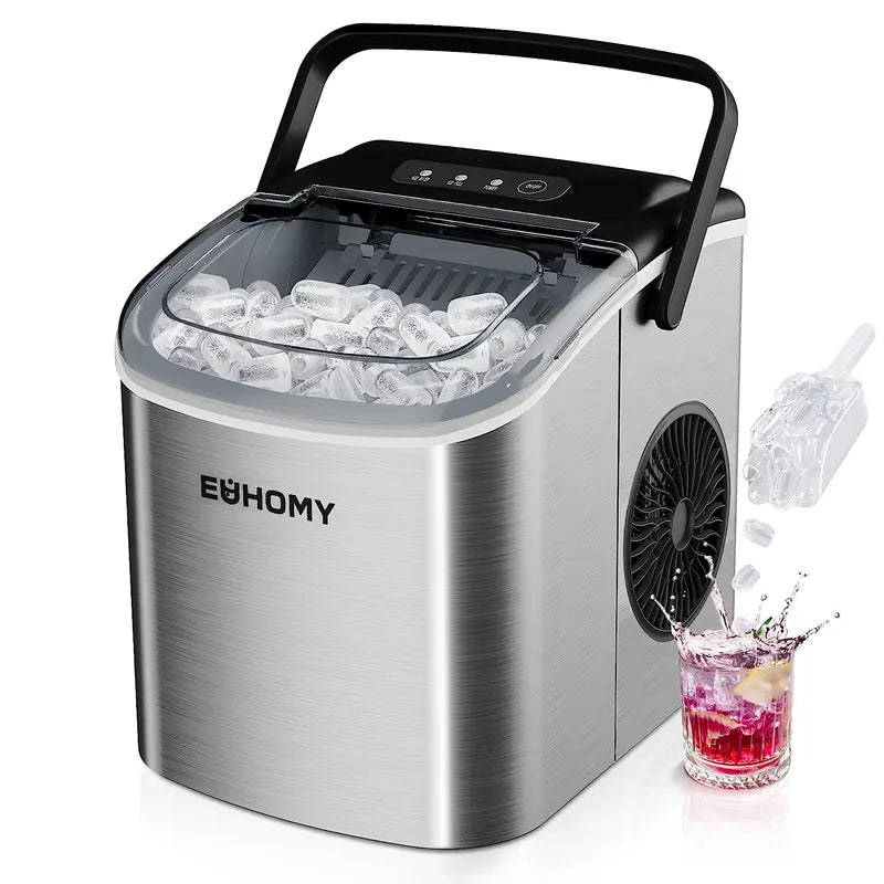 Get trendy with Portable Countertop Ice Cube Maker with Handle - Electronics available at Hot Trends Online. Shop Now!
