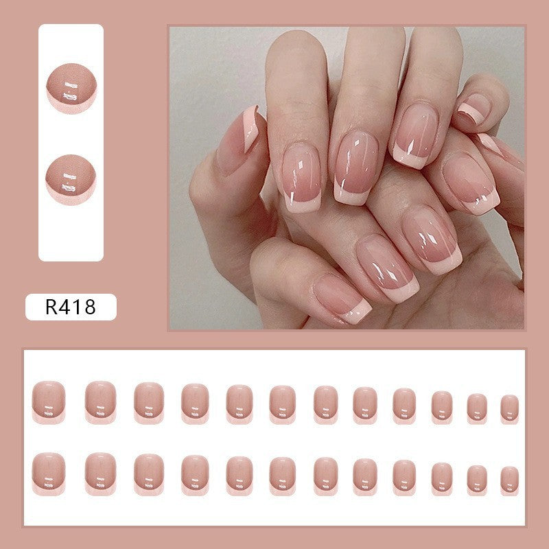 Get trendy with Simple Multi-style French Manicure Press-on Nails - Nails available at Hot Trends Online. Shop Now!