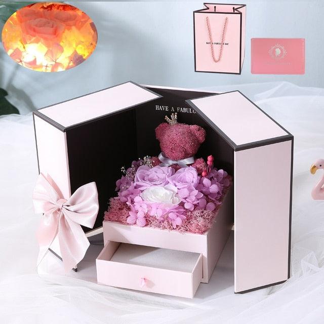 Get trendy with Eternal Rose Flower Gift Box - Roses Divine - Eternal Rose Flower Gift Box available at Hot Trends Online. Shop Now!