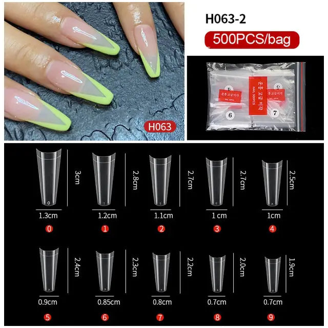 Get trendy with Multiple Shapes Nails Extensions - Nails available at Hot Trends Online. Shop Now!