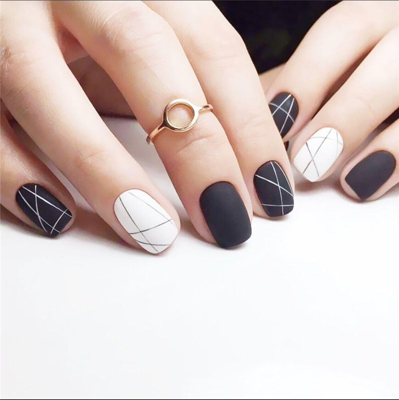 Get trendy with Short Multi-styled Press-on Nails - Nails available at Hot Trends Online. Shop Now!