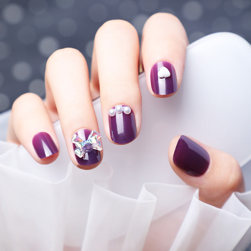 Get trendy with Short Purple Press-on Nails - Nails available at Hot Trends Online. Shop Now!