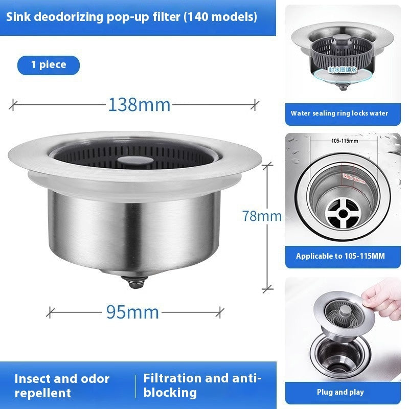 Get trendy with Stainless Steel Kitchen Sink Drain Strainer - Animals & Pet Supplies available at Hot Trends Online. Shop Now!
