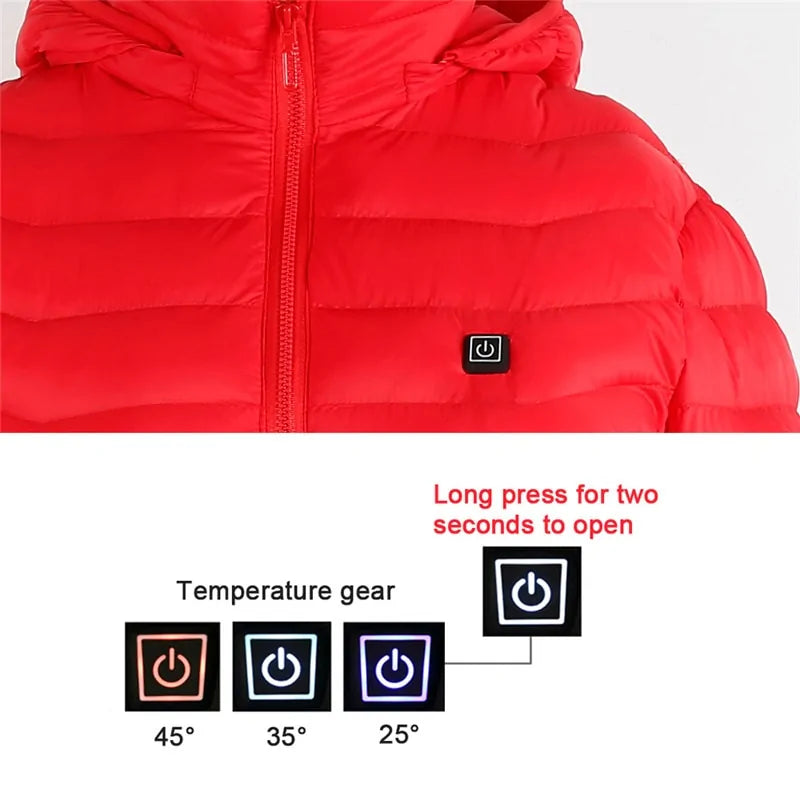 Get trendy with Men's Fleece Waterproof Winter Heated Jacket - Clothing available at Hot Trends Online. Shop Now!