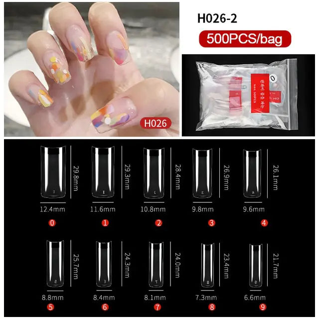 Get trendy with Multiple Shapes Nails Extensions - Nails available at Hot Trends Online. Shop Now!