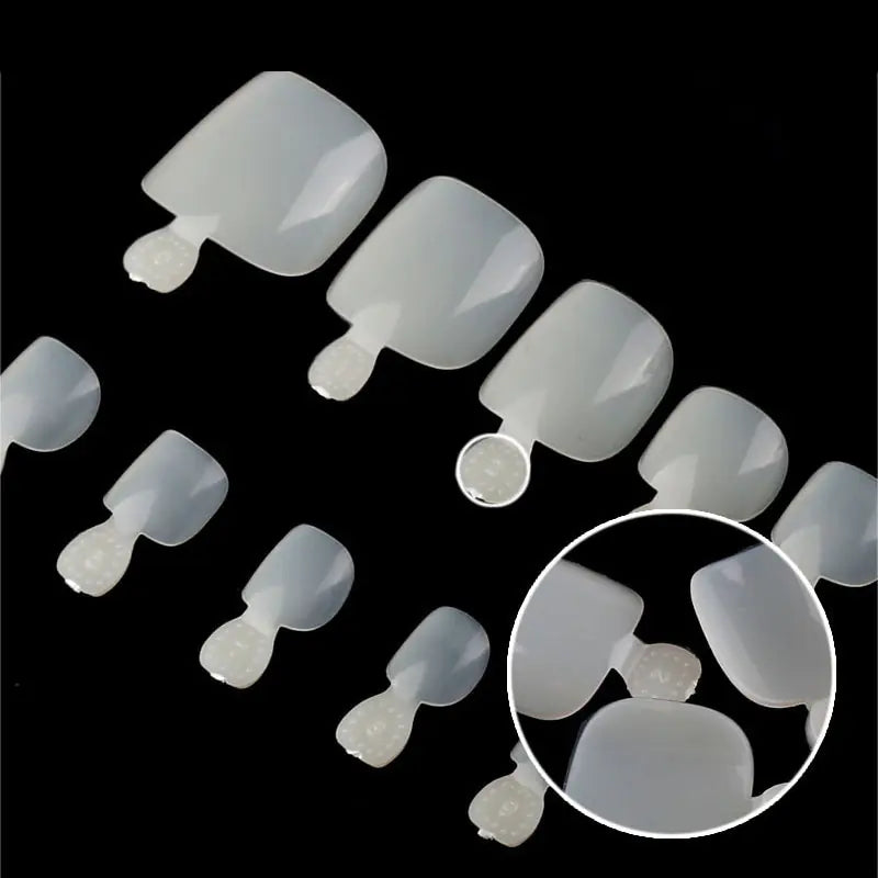 Get trendy with Natural White False Toe Nails - Nails available at Hot Trends Online. Shop Now!