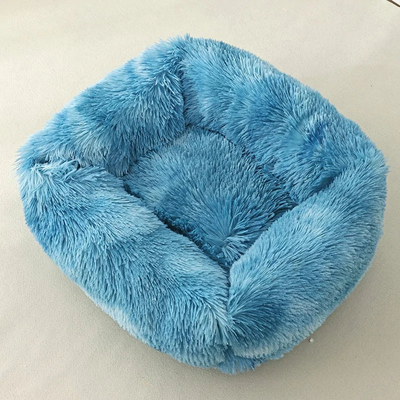 Get trendy with Plush Square Cat Bed: Warm Winter Pet Nest for Small Dogs and Cats - Pet Accessory available at Hot Trends Online. Shop Now!