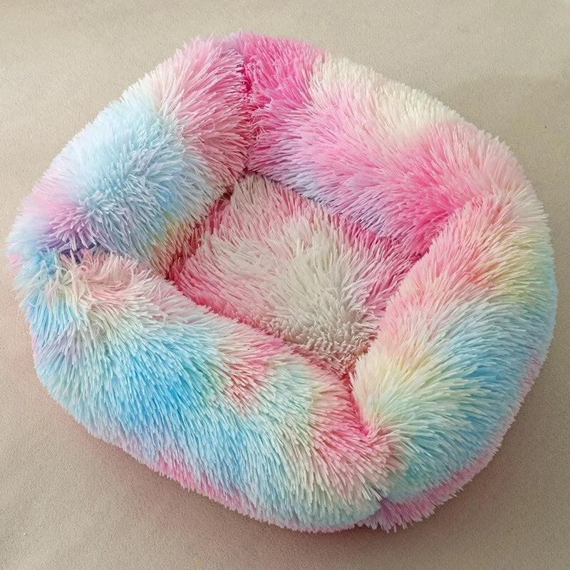 Get trendy with Plush Square Cat Bed: Warm Winter Pet Nest for Small Dogs and Cats - Pet Accessory available at Hot Trends Online. Shop Now!
