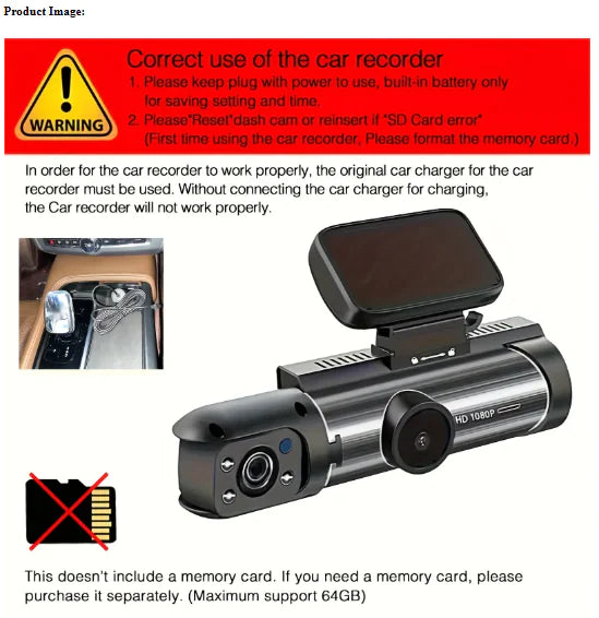 Get trendy with 360° Dual Lens Car Dash Cam - available at Hot Trends Online. Shop Now!