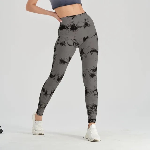 Get trendy with Thick Thigh Seamless Tie Dye Leggings - Leggings available at Hot Trends Online. Shop Now!