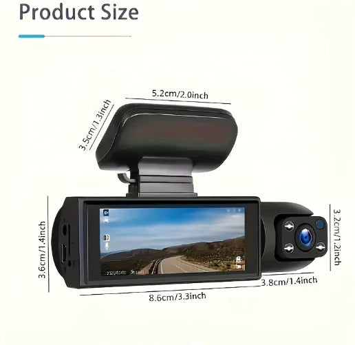 Get trendy with 360° Dual Lens Car Dash Cam - available at Hot Trends Online. Shop Now!