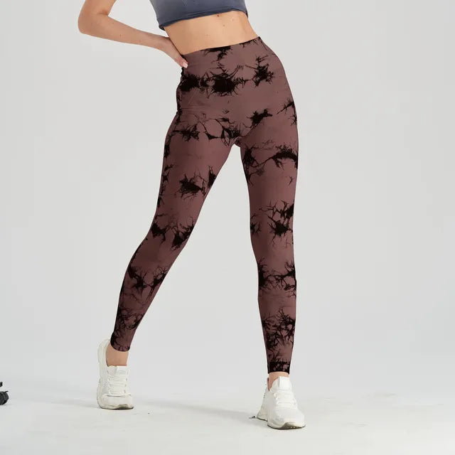 Get trendy with Thick Thigh Seamless Tie Dye Leggings - Leggings available at Hot Trends Online. Shop Now!