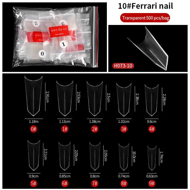 Get trendy with Multiple Shapes Nails Extensions - Nails available at Hot Trends Online. Shop Now!