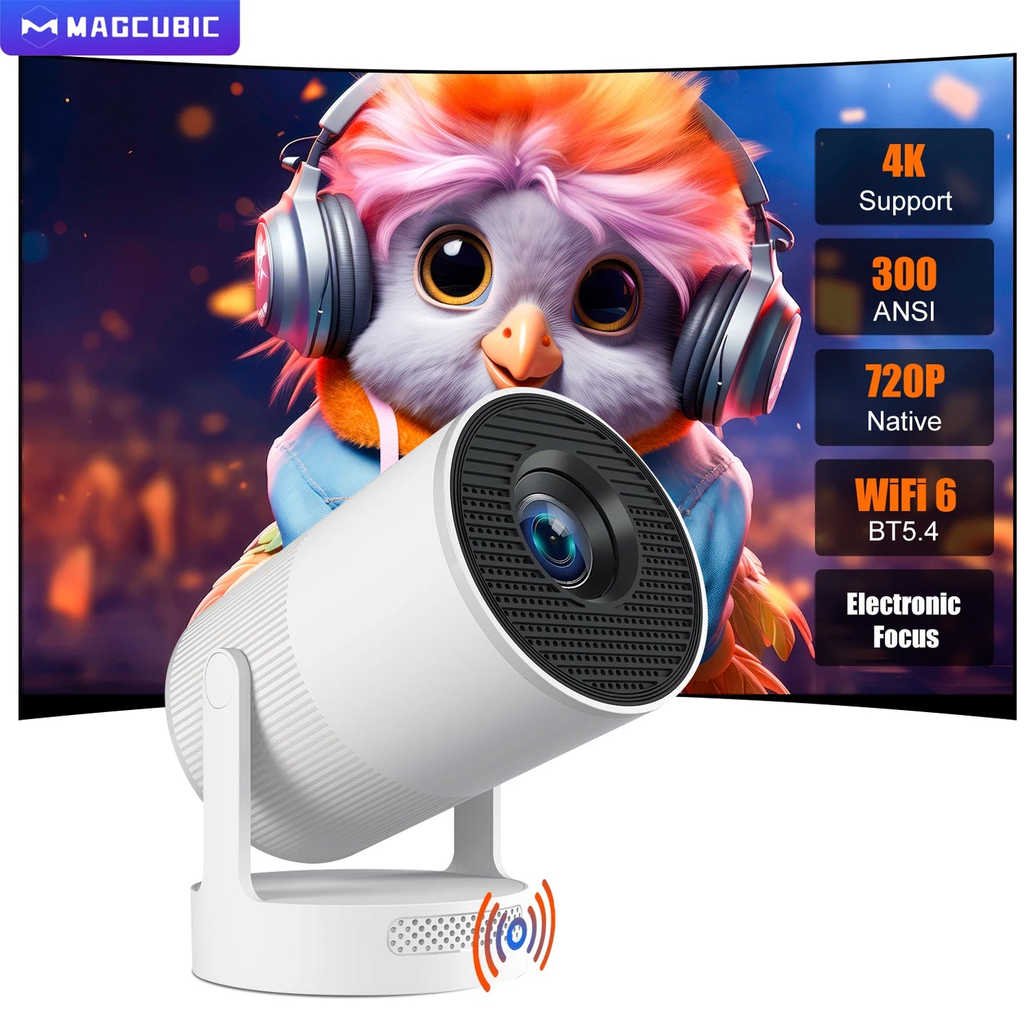 Get trendy with MagCubic HY300 Ultra 4K Portable Outdoor Home Theater - available at Hot Trends Online. Shop Now!