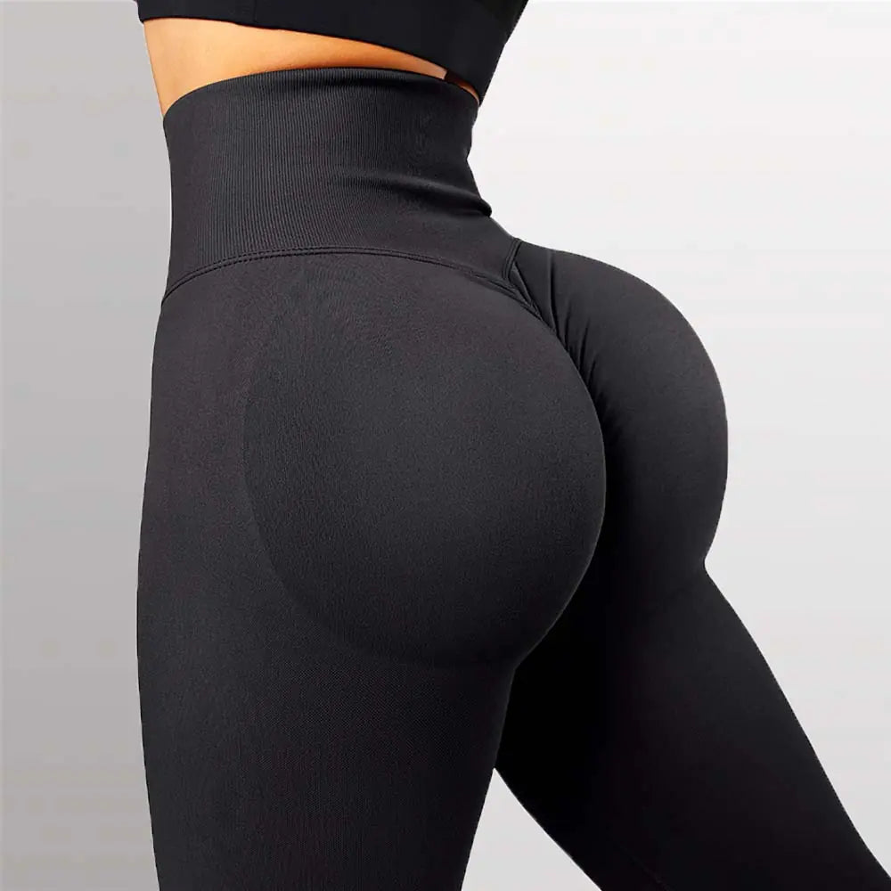 Get trendy with High Waist Scrunch Bum Durable Leggings - Leggings available at Hot Trends Online. Shop Now!