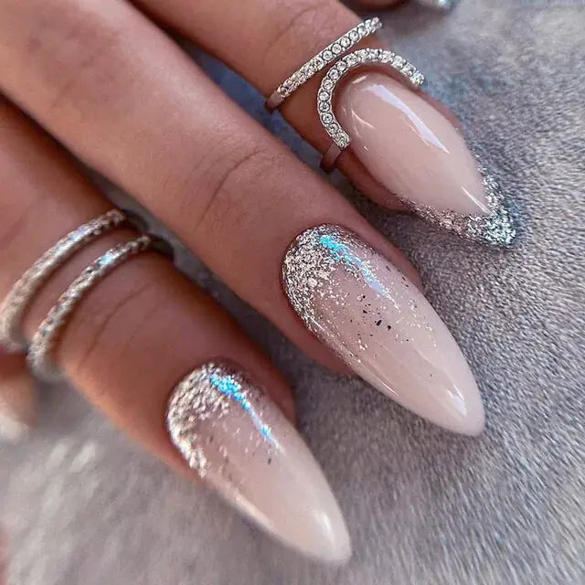 Get trendy with Multi-design Almond Press-on Nails - Nails available at Hot Trends Online. Shop Now!