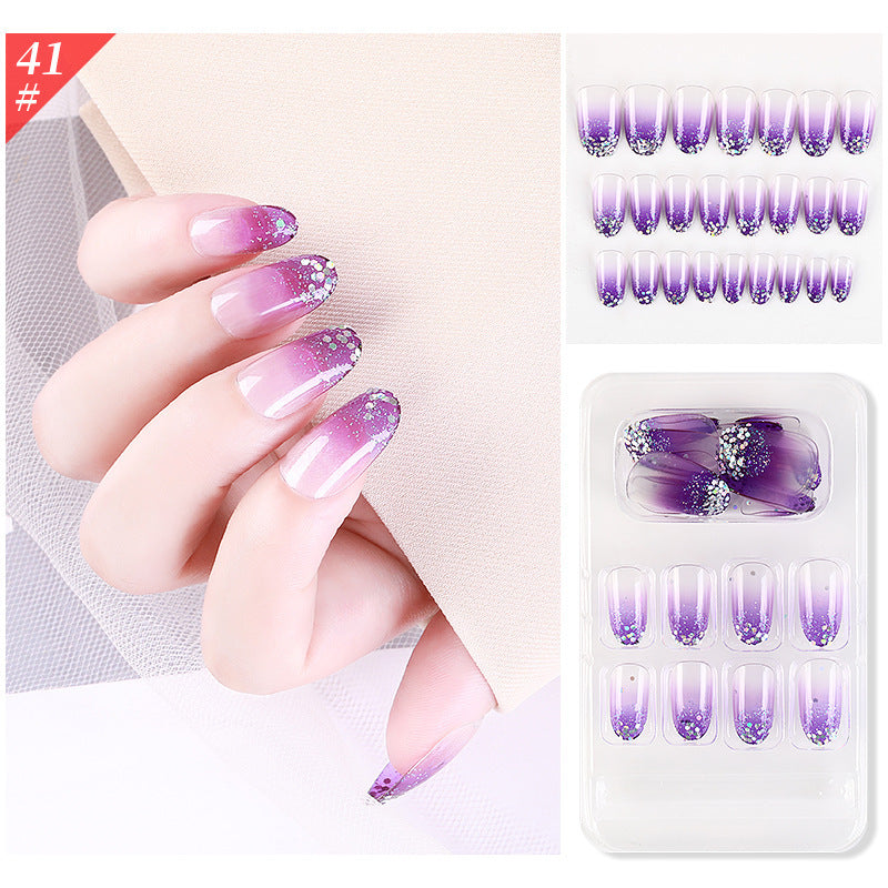 Get trendy with Short Round Multi-designed Press-on Nails - Nails available at Hot Trends Online. Shop Now!