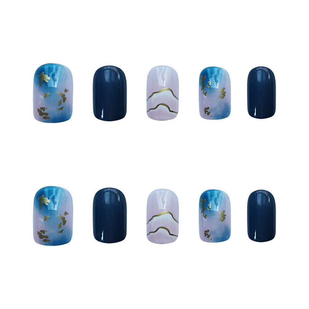Get trendy with Short Sea Blue Press-on Nails - Nails available at Hot Trends Online. Shop Now!