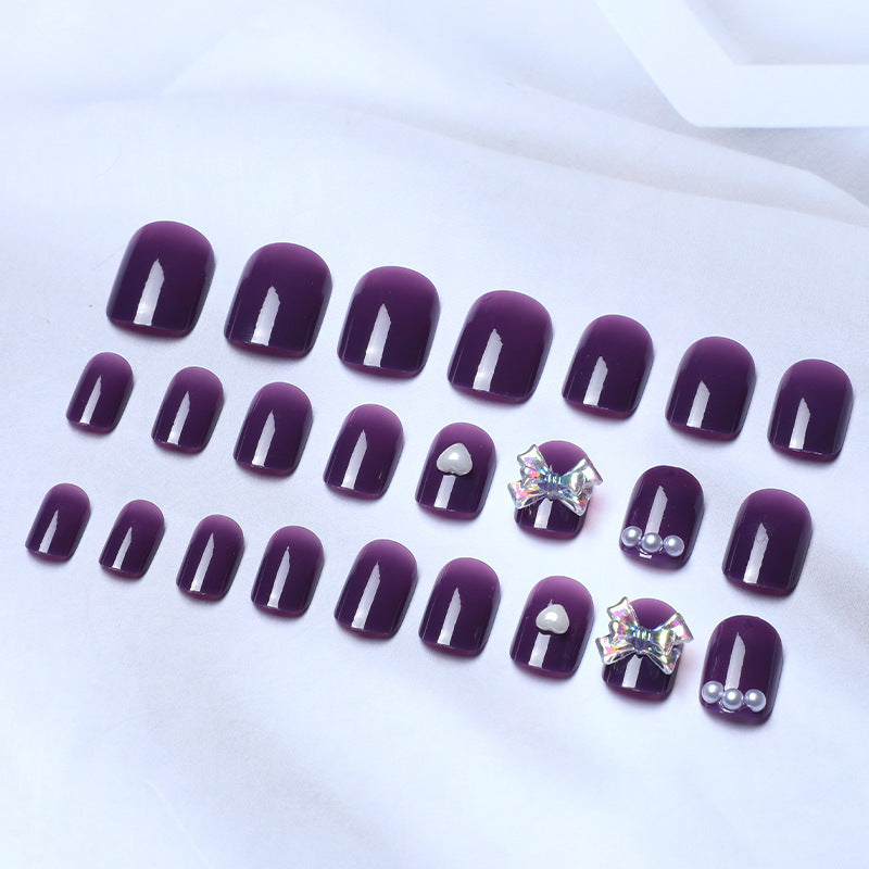 Get trendy with Short Purple Press-on Nails - Nails available at Hot Trends Online. Shop Now!