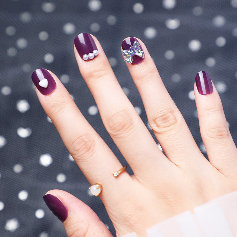 Get trendy with Short Purple Press-on Nails - Nails available at Hot Trends Online. Shop Now!