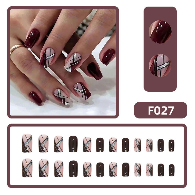 Get trendy with Short Plaid Press-on Nails - Nails available at Hot Trends Online. Shop Now!